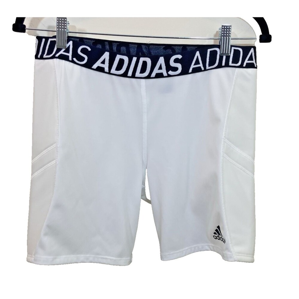 Adidas Men's Padded Compression Shorts White XL (MSRP:$80.00)